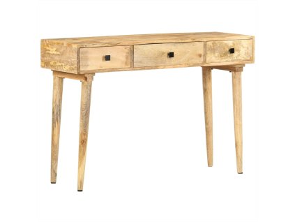 vidaXL Konzolový stolík 115x35x76 cm masívne mangovníkové drevo
