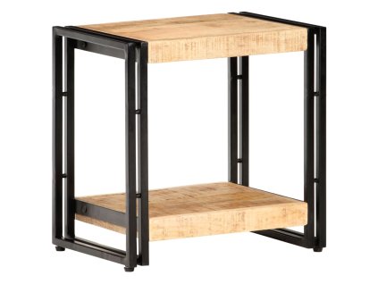 vidaXL Príručný stolík 40x30x40 cm surový mangovníkový masív