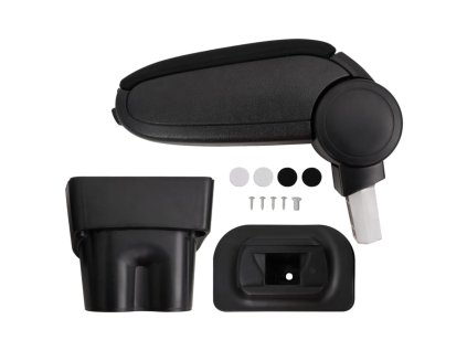 vidaXL Lakťová opierka do auta čierna 17x32x(35,5-52) cm ABS