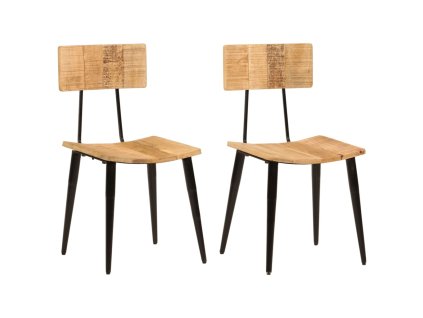 vidaXL Jedálenské stoličky 2 ks 44x40x80 cm masívne mangovníkové drevo