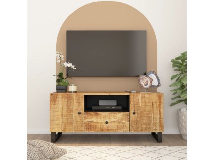 vidaXL TV skrinka 105x33,5x46 cm masívny mangovník a spracované drevo