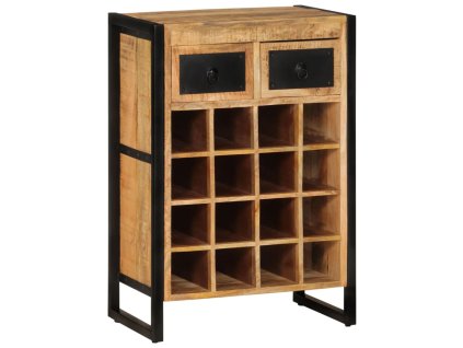 vidaXL Stojan na víno na 16 fliaš mangovníkový masív