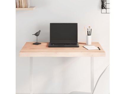 vidaXL Stolová doska 80x40x(2-6) cm neošetrený masív živé hrany