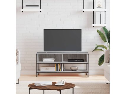 vidaXL TV skrinka sivý dub sonoma 100x35x45 cm kompozitné drevo