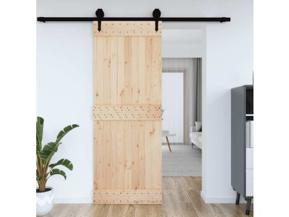 vidaXL Dvere NARVIK 85x210 cm, borovicový masív