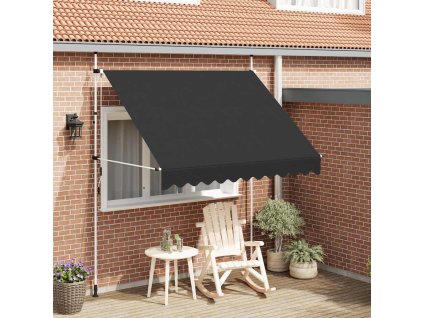 vidaXL Ručne zaťahovacia markíza 250 cm antracitová
