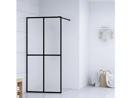 vidaXL Sprchová zástena walk-in, matné tvrdené sklo 118x190 cm