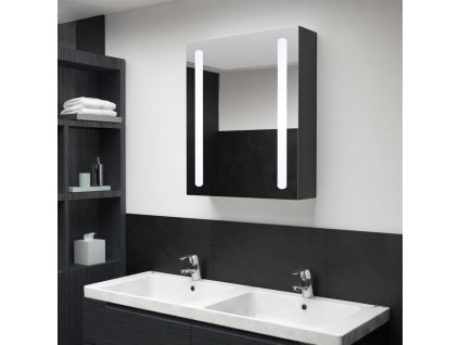 vidaXL LED kúpeľňová zrkadlová skrinka 50x13x70 cm