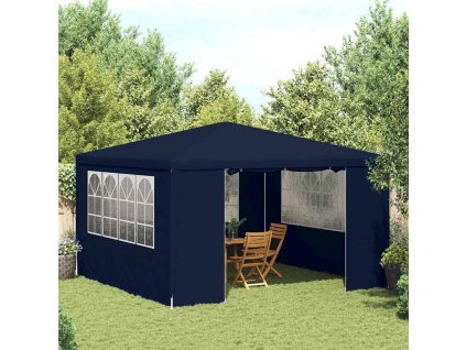 vidaXL Profesionálny párty stan+bočné steny 4x4 m, modrý 90 g/m²