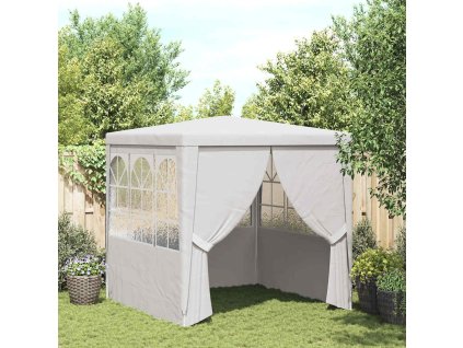 vidaXL Profesionálny párty stan+bočné steny 2,5x2,5 m, biely 90 g/m²