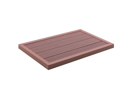 vidaXL Podlahový prvok pre solárnu sprchu/rebrík 101x63x5,5 cm drevoplast