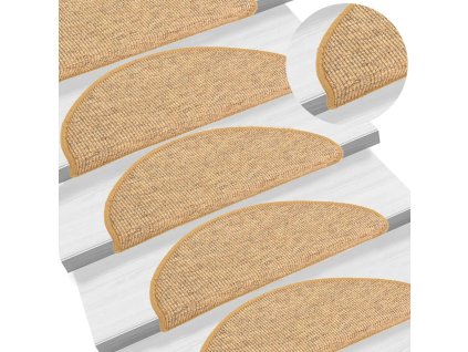vidaXL Samolepiace nášľapy na schody 15 ks 65x21x4 cm oranžové
