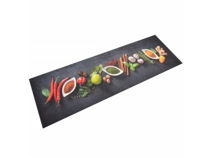 vidaXL Kuchynský koberec umývateľný Spices 60x180 cm zamat