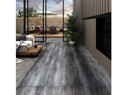 vidaXL Samolepiace podlahové dosky z PVC 5,21 m² 2 mm lesklé sivé
