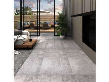 vidaXL Samolepiace podlahové dosky z PVC 5,21 m² 2 mm zemitá sivá