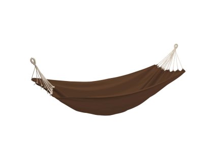 vidaXL Skladacia hojdacia sieť pre 2 osoby hnedá 360 x 150 cm