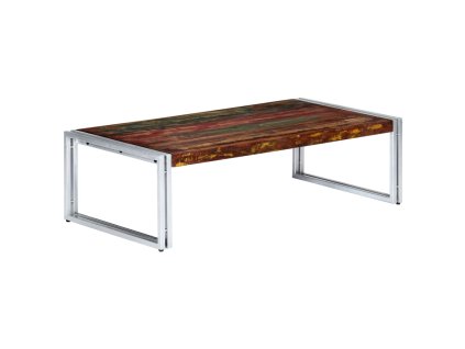 vidaXL Konferenčný stolík 120x60x35 cm, recyklovaný masív