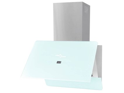 vidaXL Digestor tvrdené sklo biely 600 mm