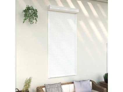 vidaXL Predokenná roleta, hliník 100x210 cm, biela