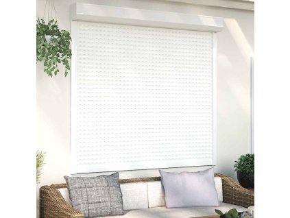 vidaXL Predokenná roleta, hliník 160x150 cm, biela