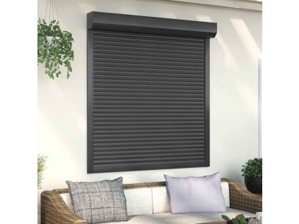 vidaXL Predokenná roleta, hliník 130x140 cm, antracitová