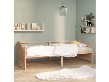 vidaXL 3-miestna denná posteľ masívna borovica 90x200 cm