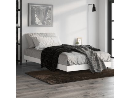 vidaXL Posteľný rám biely 90x200 cm kompozitné drevo