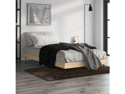 vidaXL Posteľný rám bez matraca dub sonoma 90x190 cm kompozitné drevo