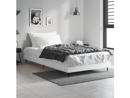 vidaXL Posteľný rám biely 90x200 cm kompozitné drevo