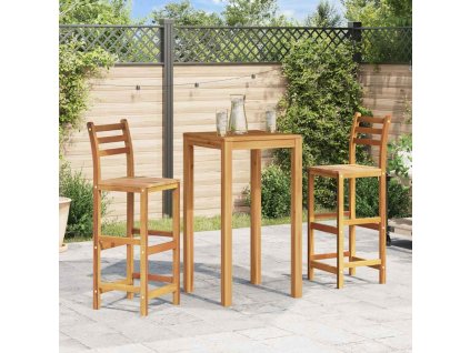 vidaXL Barové stoličky 2 ks, akáciový masív