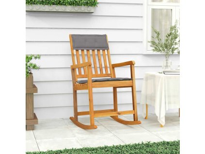 vidaXL Adirondack Hojdacie kreslo s vankúšmi masívne akáciové drevo