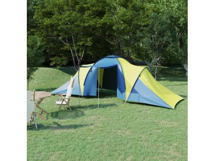vidaXL Kempingový stan pre 6 osôb modro-žltý