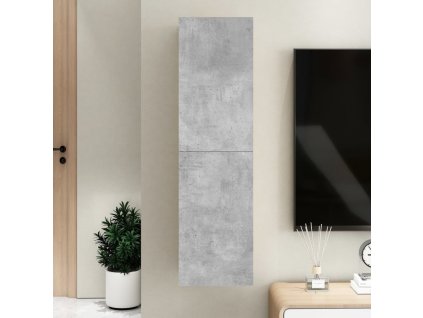 vidaXL TV skrinka, betónovo sivá 30,5x30x110 cm, kompozitné drevo