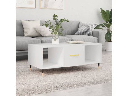 vidaXL Konferenčný stolík biely 102x50x40 cm kompozitné drevo