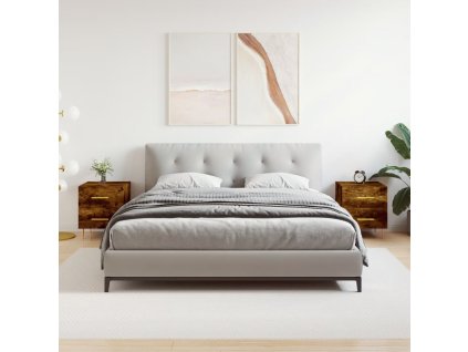 vidaXL Nočné stolíky 2 ks dymový dub 40x35x47,5 cm kompozitné drevo