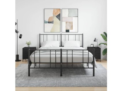 vidaXL Nočné stolíky 2 ks čierne 40x35x47,5 cm kompozitné drevo