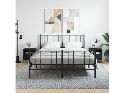 vidaXL Nočné stolíky 2 ks čierne 40x35x47,5 cm kompozitné drevo