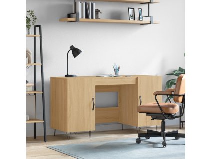 vidaXL Stôl dub somoma 140x50x75 cm kompozitné drevo