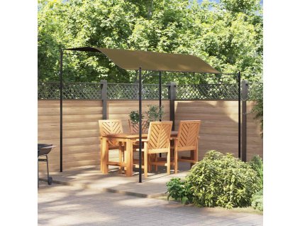 vidaXL Tieniaca plachta 3x2,4 m, sivohnedá 180 g/m²