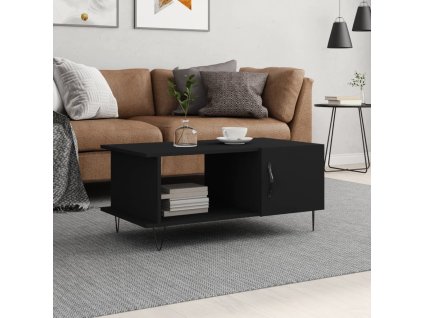 vidaXL Konferenčný stolík čierny 90x50x40 cm kompozitné drevo