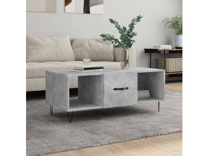 vidaXL Konferenčný stolík betónovo sivý 102x50x40 cm kompozitné drevo