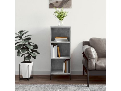 vidaXL Komoda betónovo sivá 34,5x32,5x90 cm kompozitné drevo