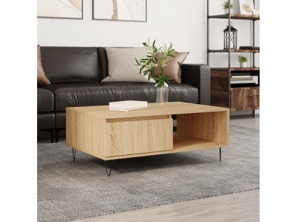 vidaXL Konferenčný stolík dub sonoma 90x60x35 cm kompozitné drevo