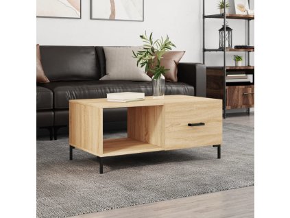 vidaXL Konferenčný stolík dub sonoma 90x50x40 cm kompozitné drevo