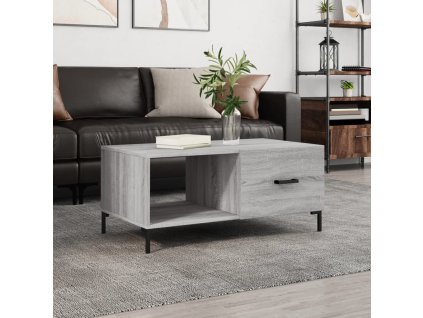 vidaXL Konferenčný stolík sivý sonoma 90x50x40cm kompozitné drevo