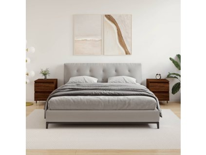 vidaXL Nočné stolíky 2 ks hnedý dub 40x35x50 cm kompozitné drevo