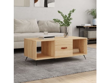 vidaXL Konferenčný stolík dub sonoma 102x50x40 cm kompozitné drevo