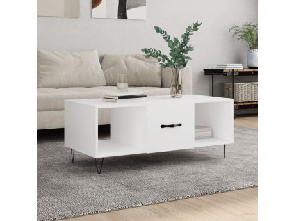 vidaXL Konferenčný stolík biely 102x50x40 cm kompozitné drevo