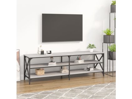 vidaXL TV skrinka sivá sonoma 160x40x50 cm kompozitné drevo
