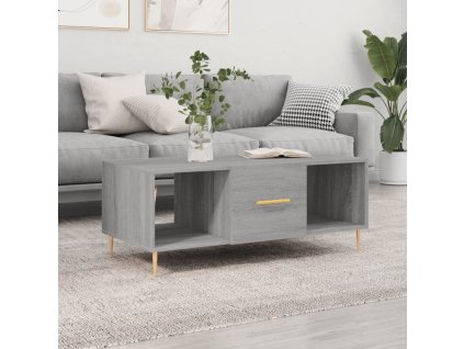 vidaXL Konferenčný stolík sivý sonoma 102x50x40cm kompozitné drevo